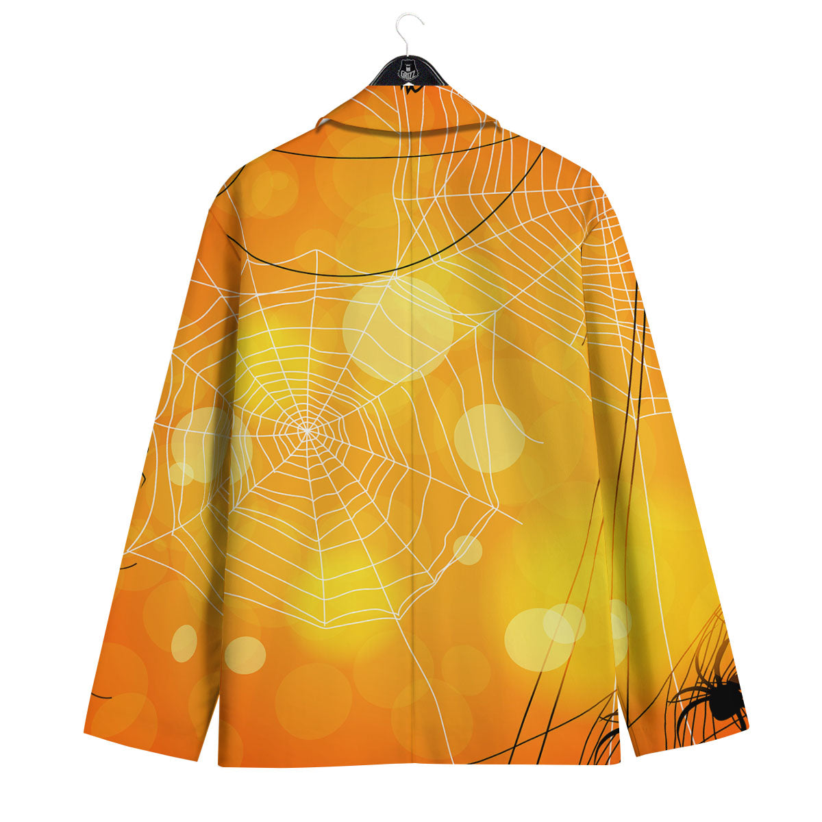 Spider Web Halloween Print Men's Sport Coat-grizzshop