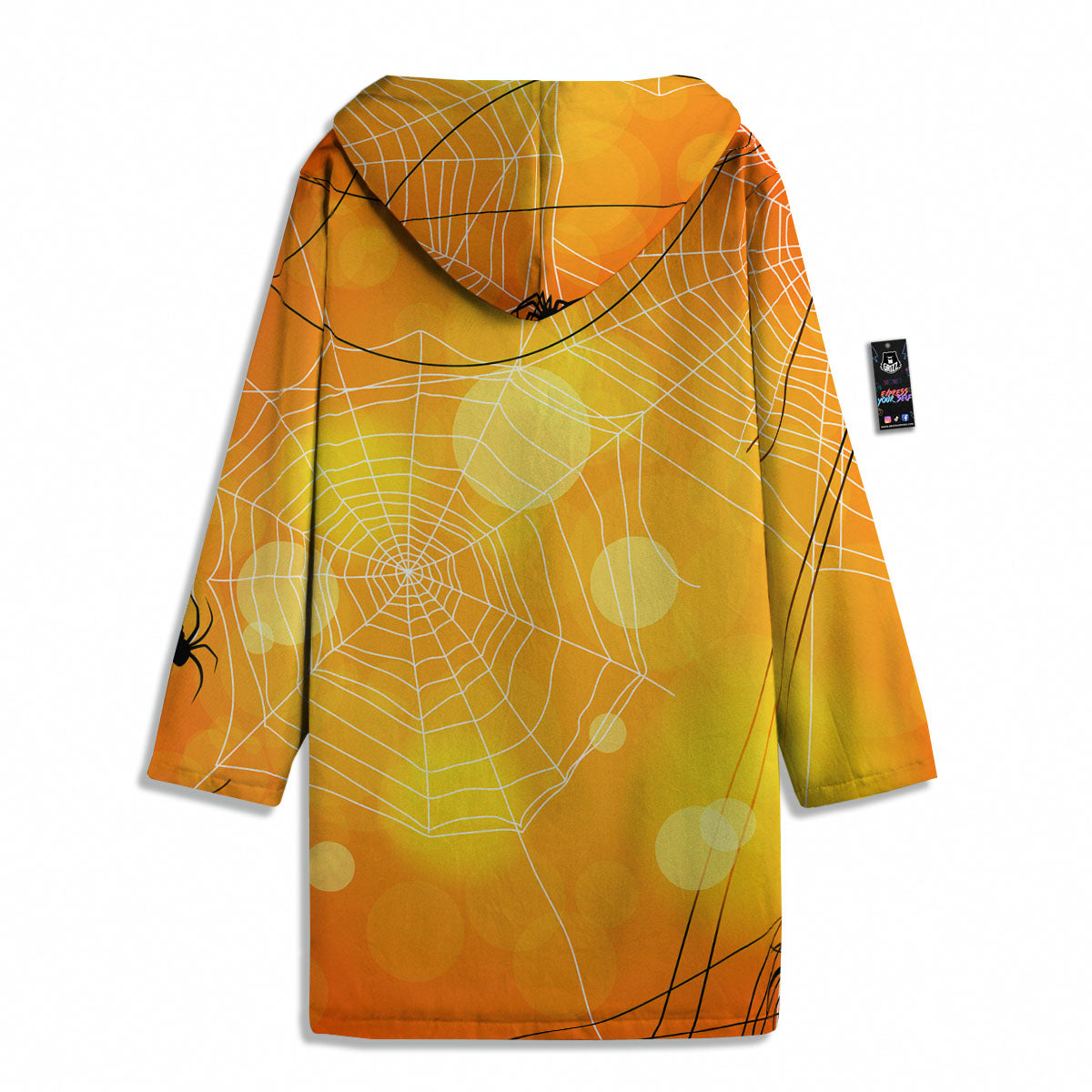 Spider Web Halloween Print Men's Windbreaker Jacket-grizzshop