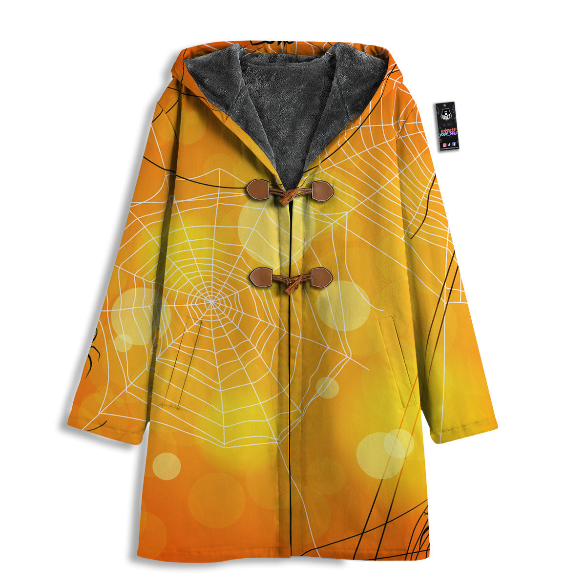 Spider Web Halloween Print Men's Windbreaker Jacket-grizzshop