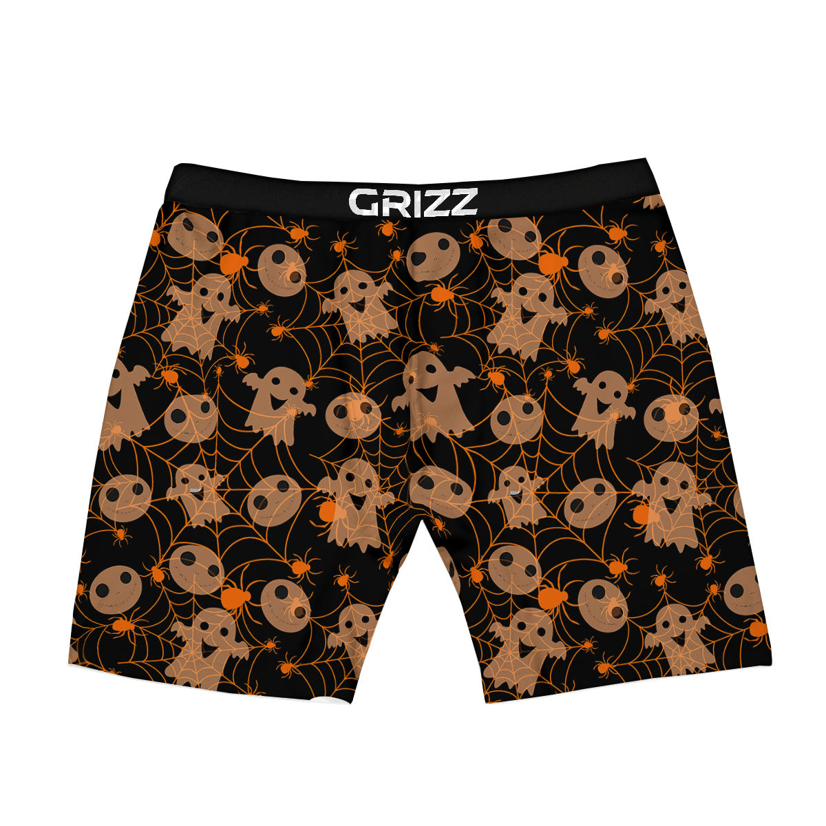 Spider Web Halloween Print Pattern Boxer Briefs-grizzshop