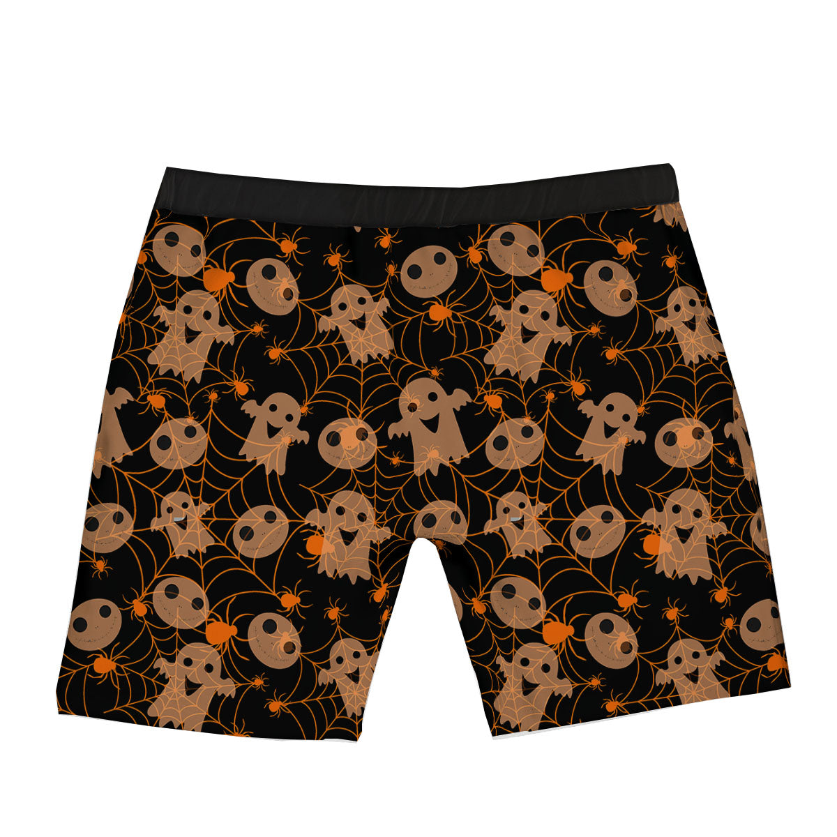 Spider Web Halloween Print Pattern Boxer Briefs-grizzshop