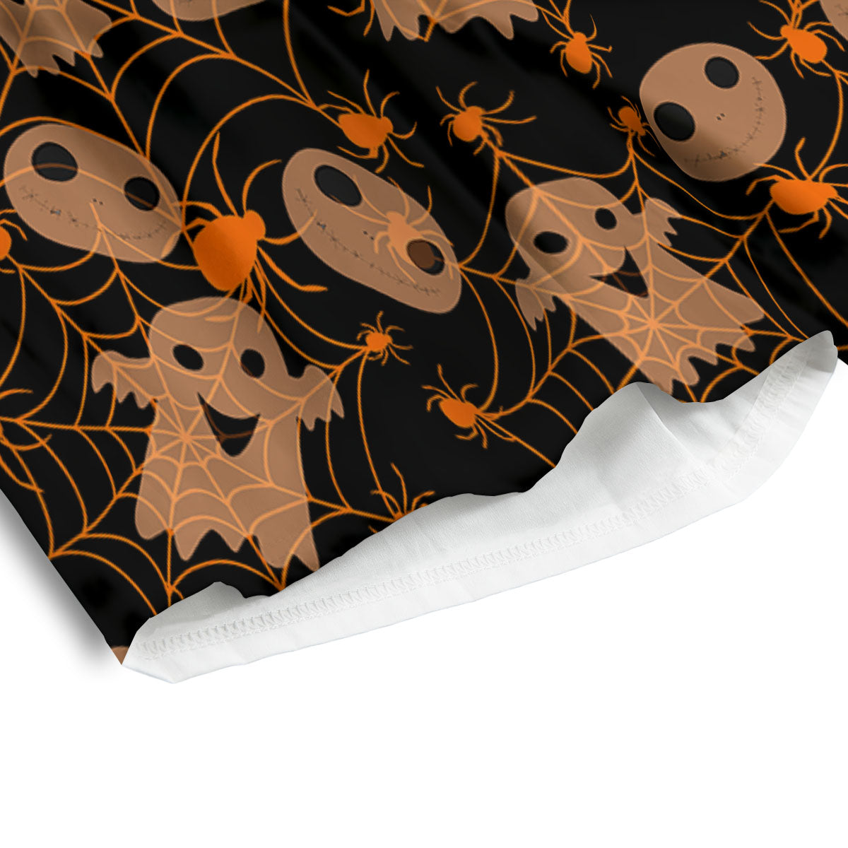 Spider Web Halloween Print Pattern Men's Athletic Shorts