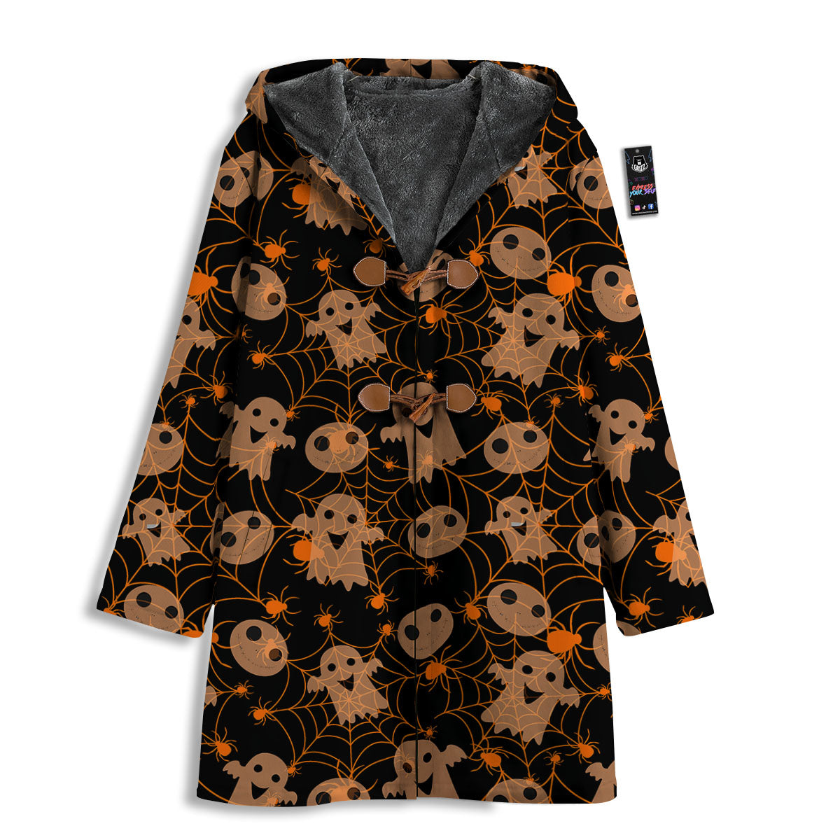Spider Web Halloween Print Pattern Men's Windbreaker Jacket-grizzshop