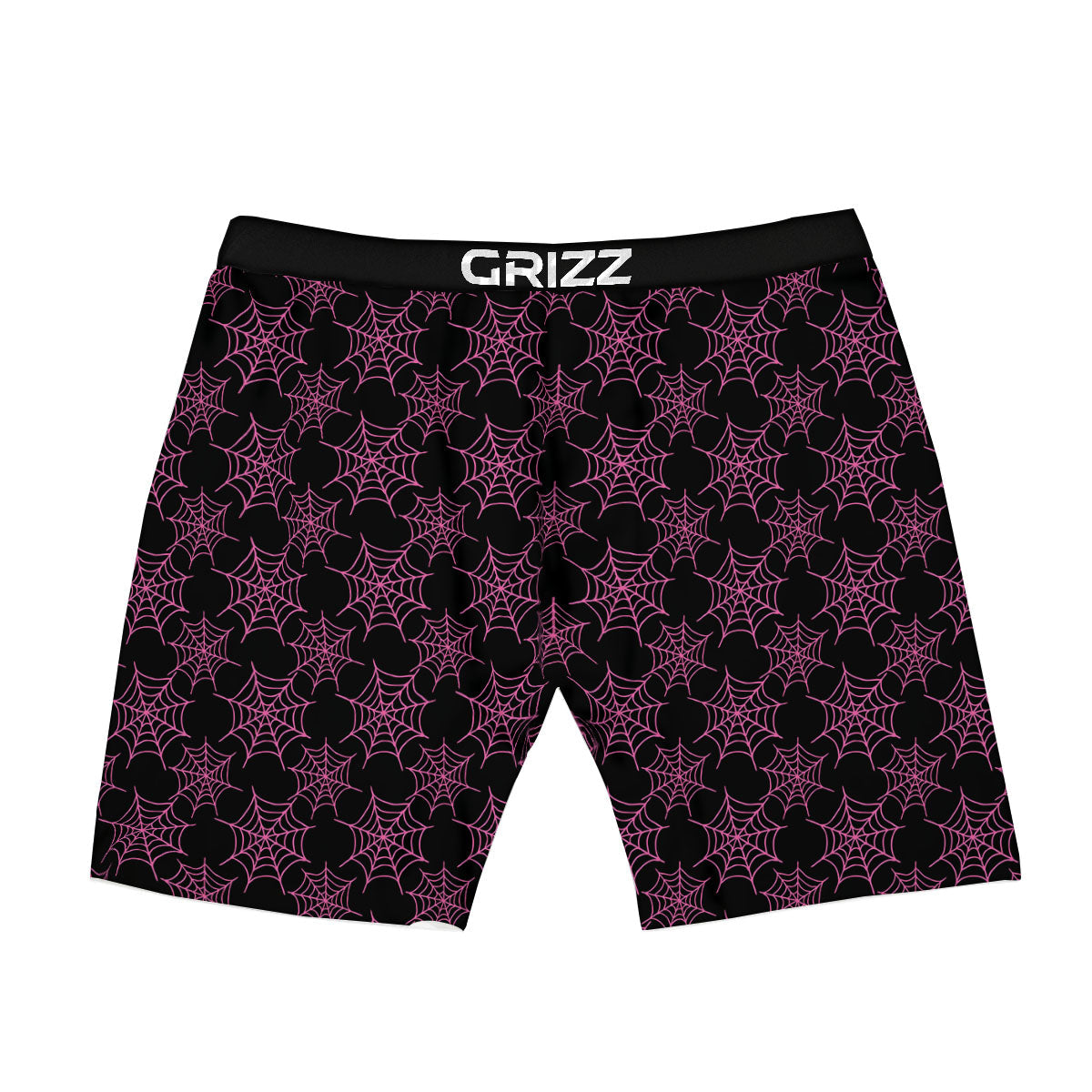 Spider Web Pink And Black Print Pattern Boxer Briefs-grizzshop