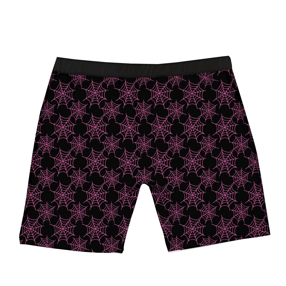 Spider Web Pink And Black Print Pattern Boxer Briefs-grizzshop