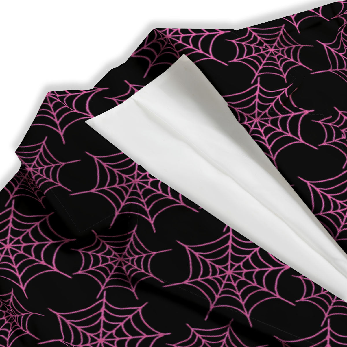 Spider Web Pink And Black Print Pattern Women's Blazer-grizzshop