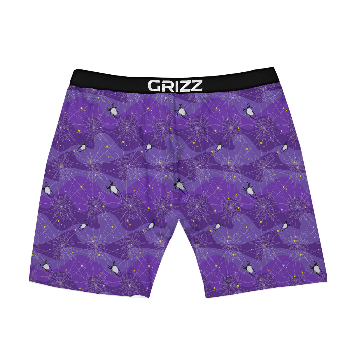 Spider Web Purple Print Pattern Boxer Briefs-grizzshop