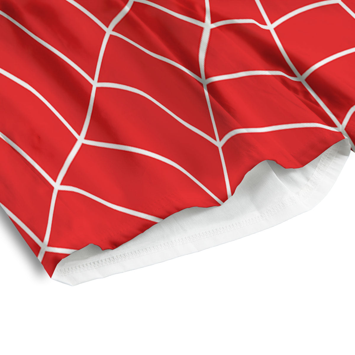 Spider Web Red Print Men's Athletic Shorts