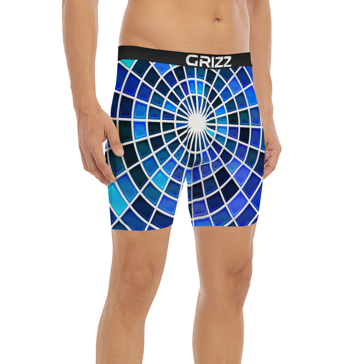 Spider Web Stained Mosaic Print Boxer Briefs-grizzshop