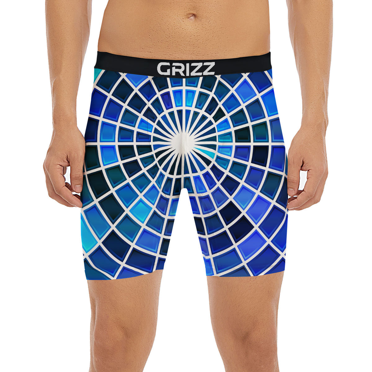 Spider Web Stained Mosaic Print Boxer Briefs-grizzshop