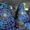 Spider Web Stained Mosaic Print Car Seat Covers-grizzshop