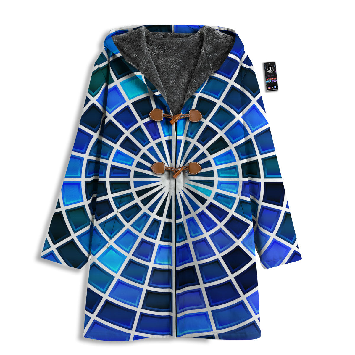 Spider Web Stained Mosaic Print Men's Windbreaker Jacket-grizzshop
