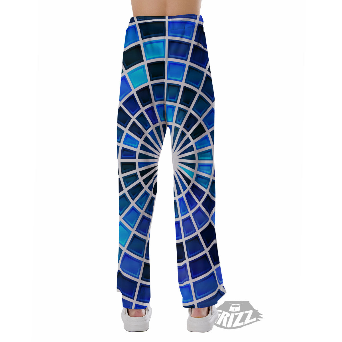 Spider Web Stained Mosaic Print Pajama Pants-grizzshop