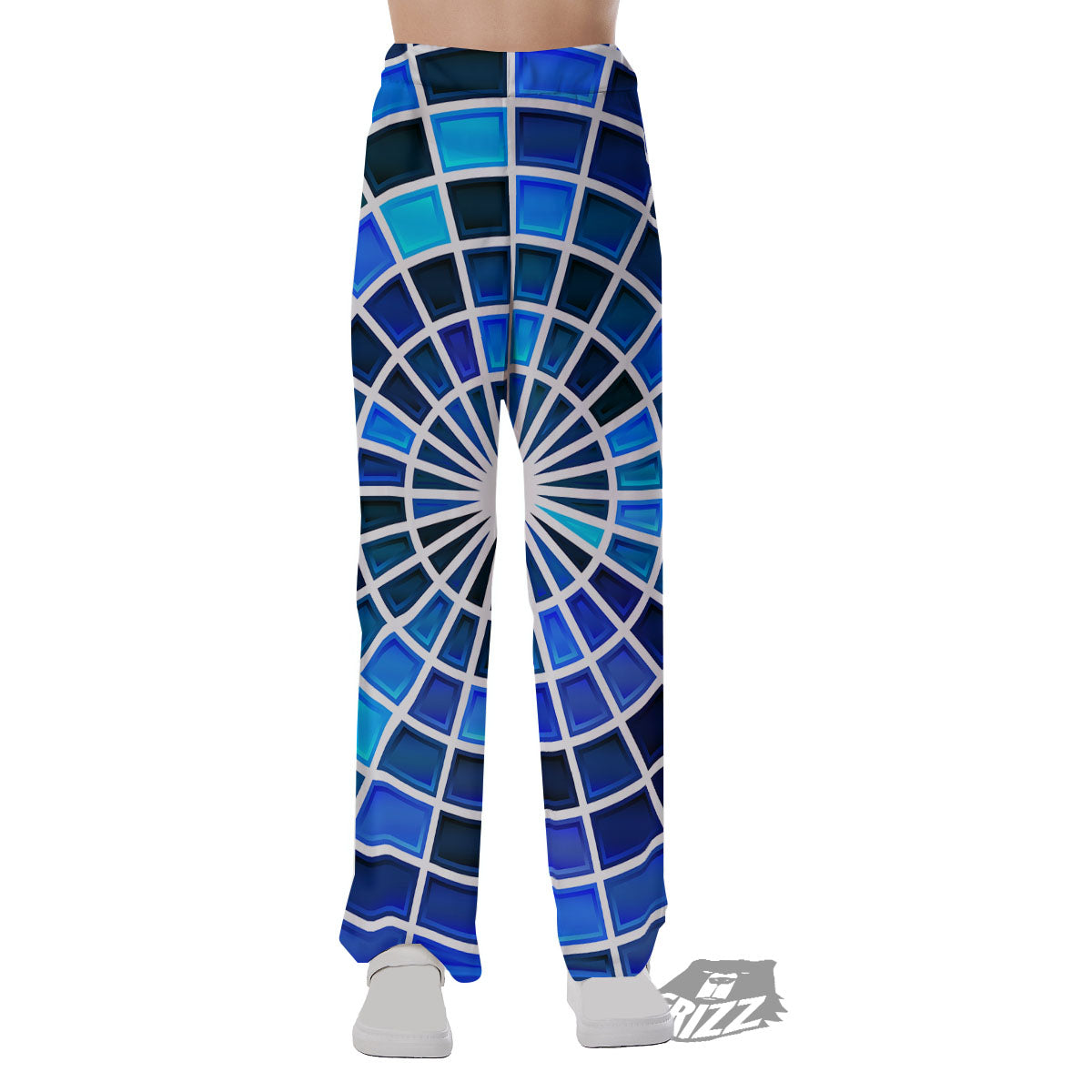 Spider Web Stained Mosaic Print Pajama Pants-grizzshop