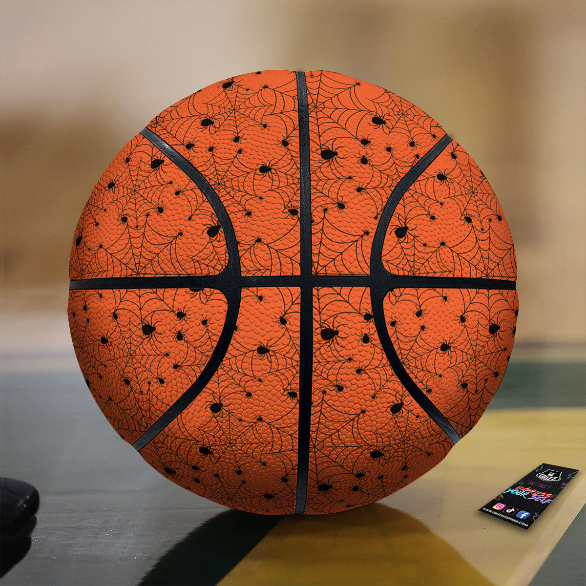 Spider Halloween Print Pattern Basketball