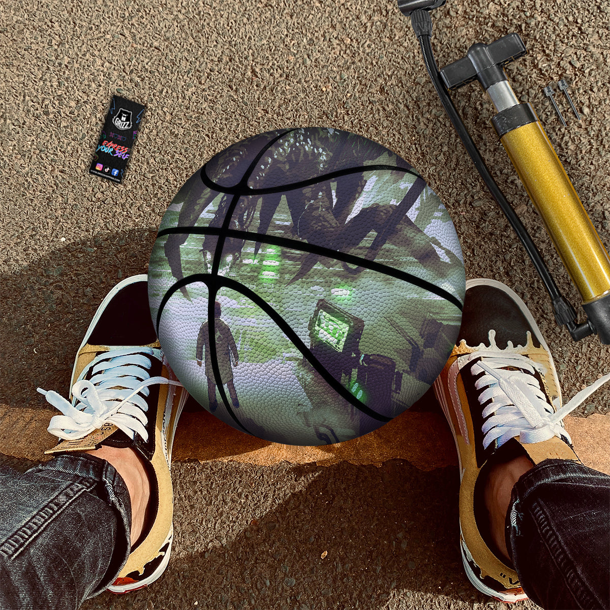 Spider Monster Print Basketball