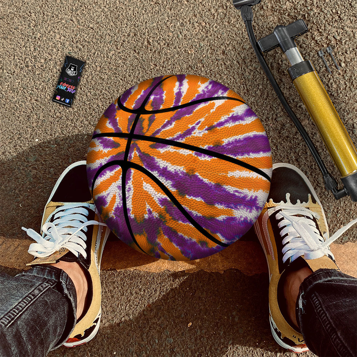Stripe Camo Winter Tiger Print Pattern Basketball