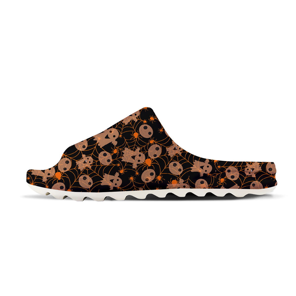 Spider Web Halloween Print Pattern Sandals-grizzshop