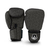 Spiral Black Print Pattern Boxing Gloves-grizzshop