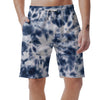 Spiral Blue Tie Dye Men's Shorts-grizzshop