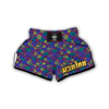 Spiral Colorful Print Pattern Muay Thai Boxing Shorts-grizzshop