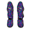 Spiral Colorful Print Pattern Muay Thai Shin Guards-grizzshop