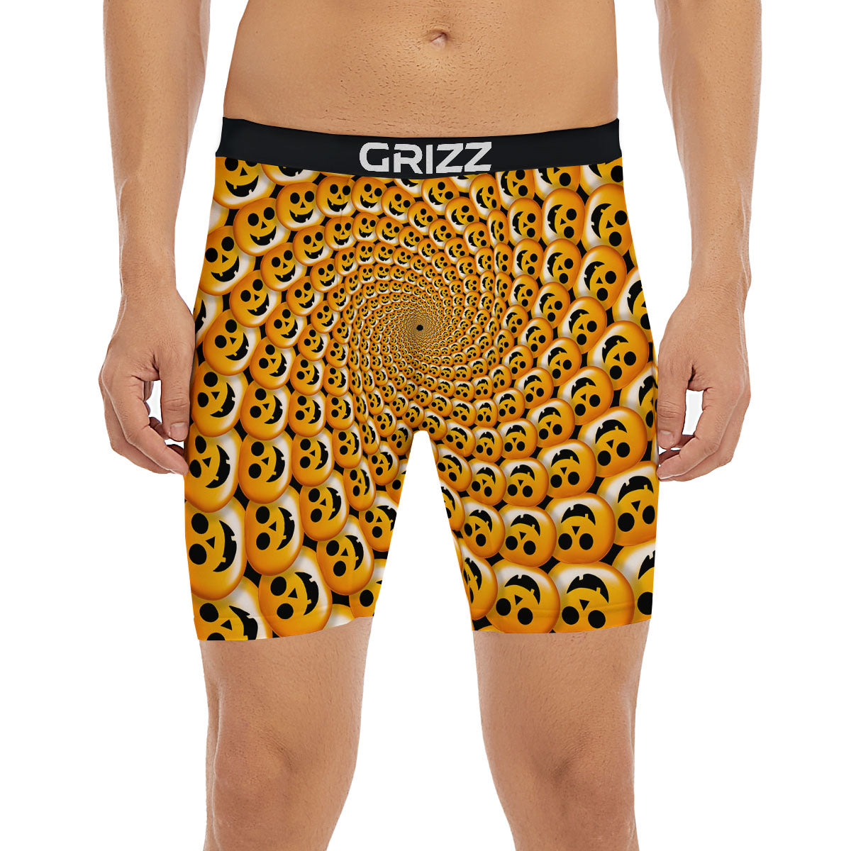 Spiral Halloween Print Boxer Briefs-grizzshop