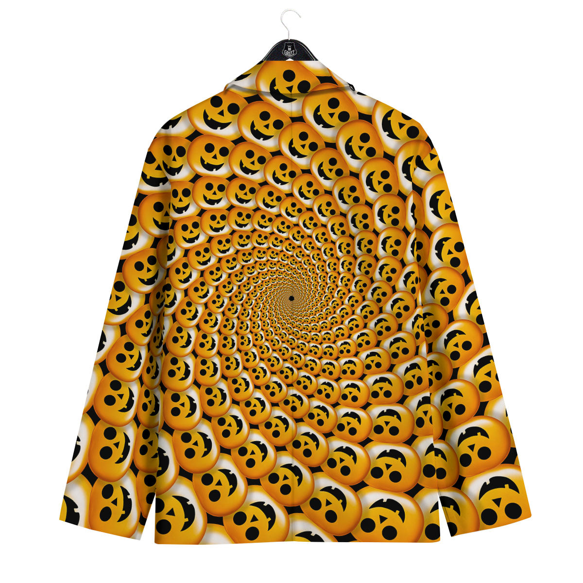 Spiral Halloween Print Men's Sport Coat-grizzshop