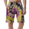 Spiral Hippie Tie Dye Men's Shorts-grizzshop