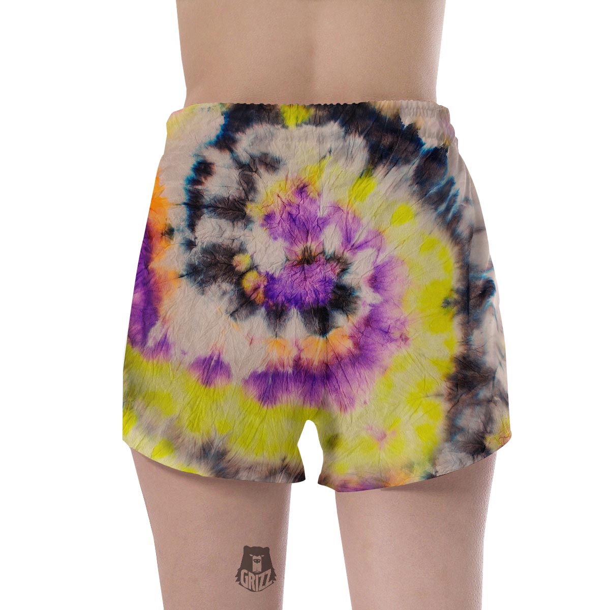 Spiral Hippie Tie Dye Women's Shorts-grizzshop