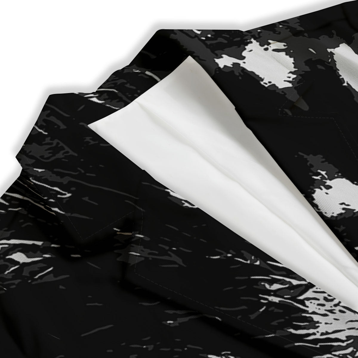 Spiral Tie Dye Black Backed Print Women's Blazer-grizzshop