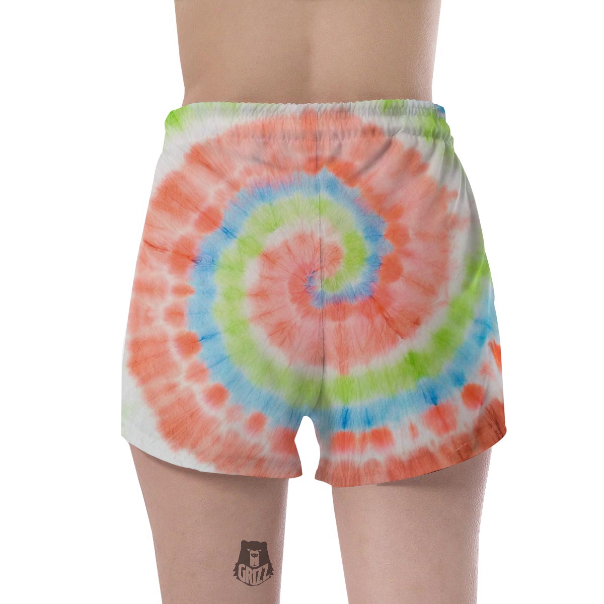 Spiral Tie Dye Women's Shorts-grizzshop