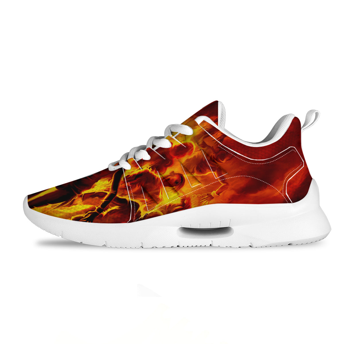 Spirit In Fire Hell Print Tennis Shoes-grizzshop