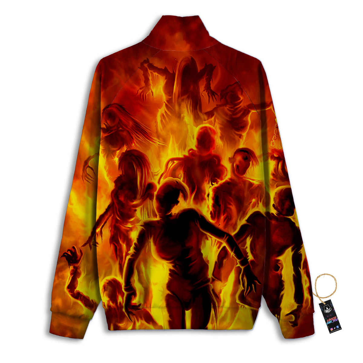 Spirit In Fire Hell Print Track Jacket-grizzshop