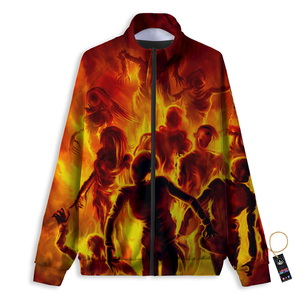 Spirit In Fire Hell Print Track Jacket-grizzshop
