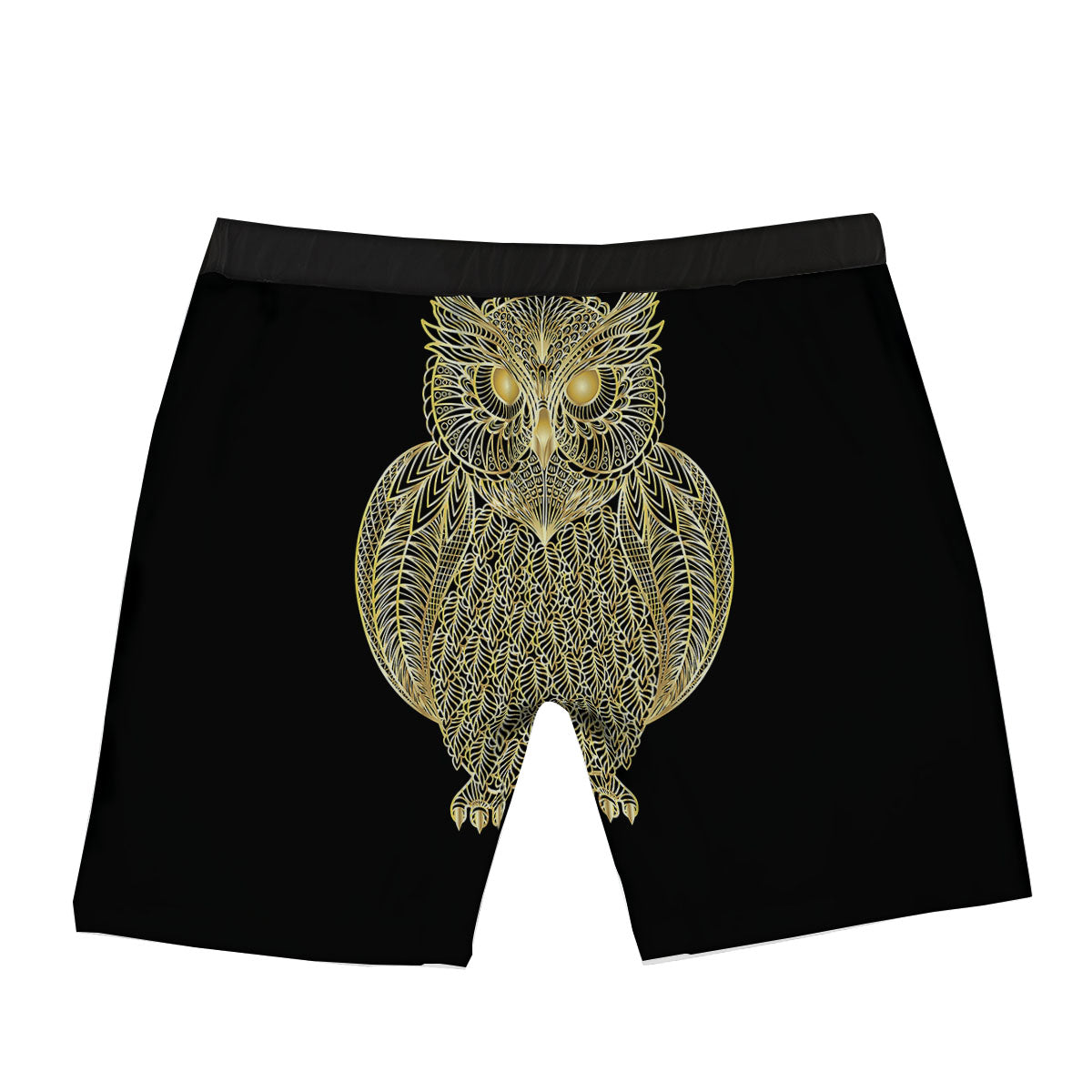 Spirit Owl Gold Print Boxer Briefs-grizzshop