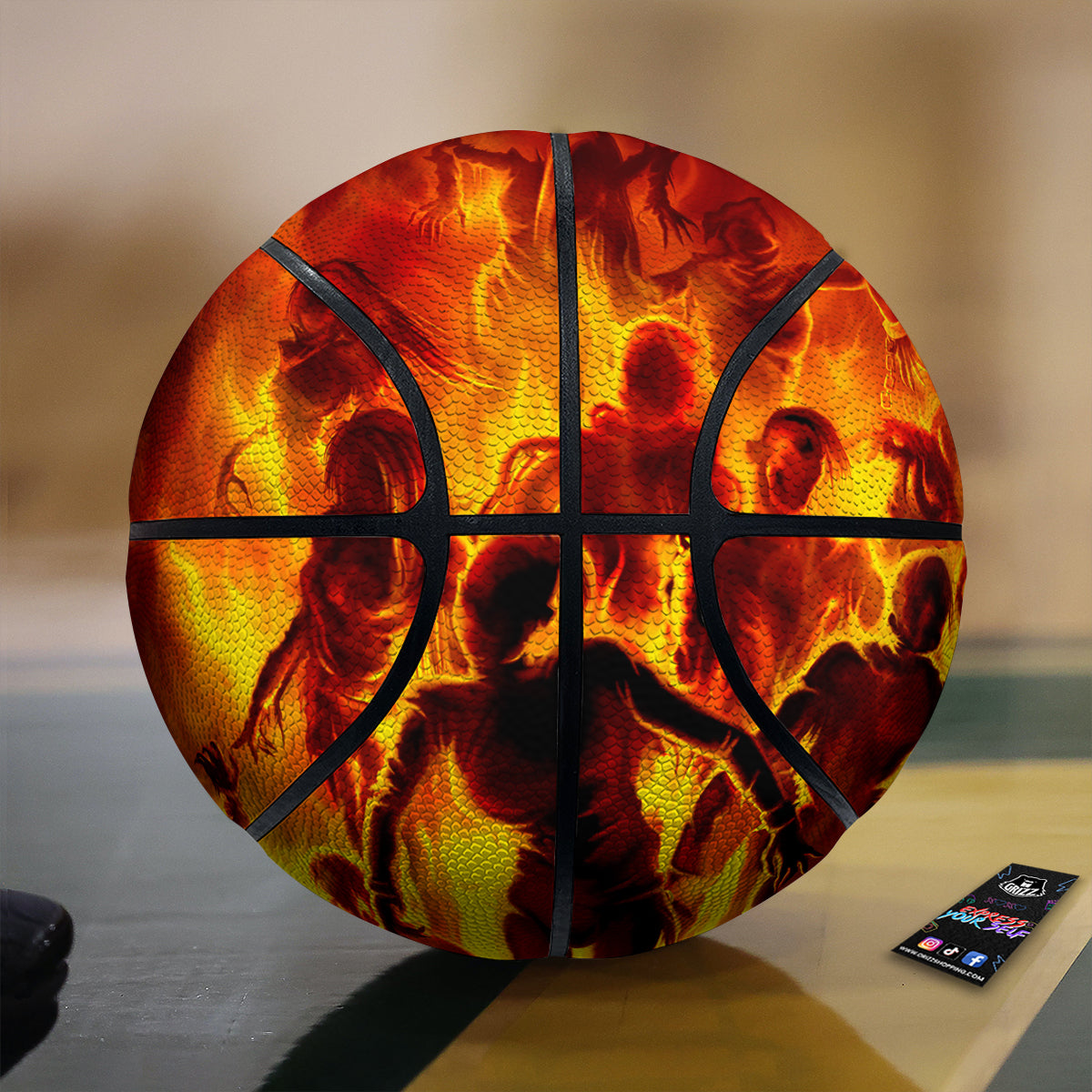 Spirit In Fire Hell Print Basketball