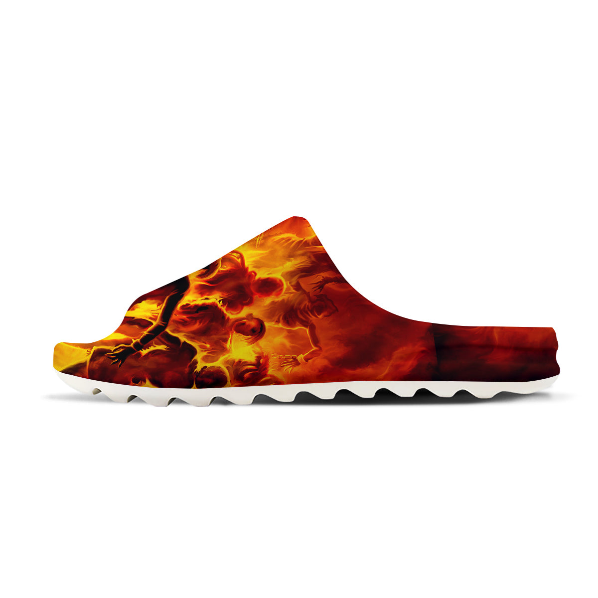 Spirit In Fire Hell Print Sandals-grizzshop