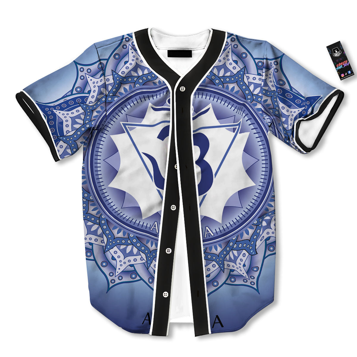 Spiritual Ajna Chakra Print Baseball Jersey-grizzshop