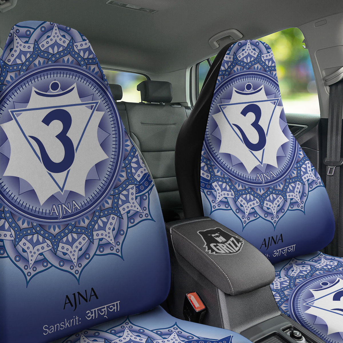 Spiritual Ajna Chakra Print Car Seat Covers-grizzshop