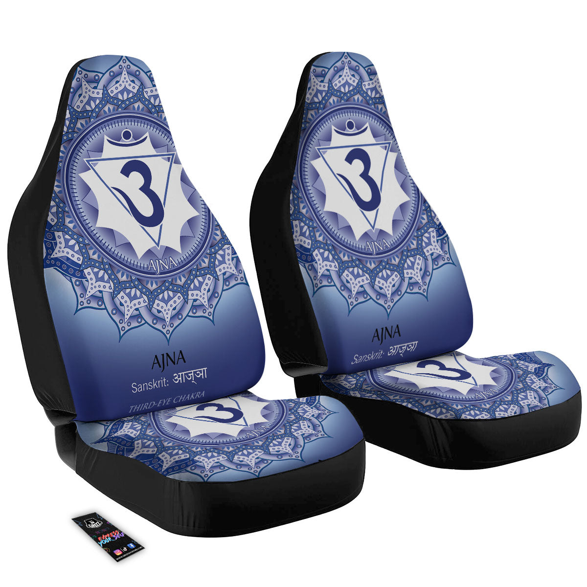 Spiritual Ajna Chakra Print Car Seat Covers-grizzshop