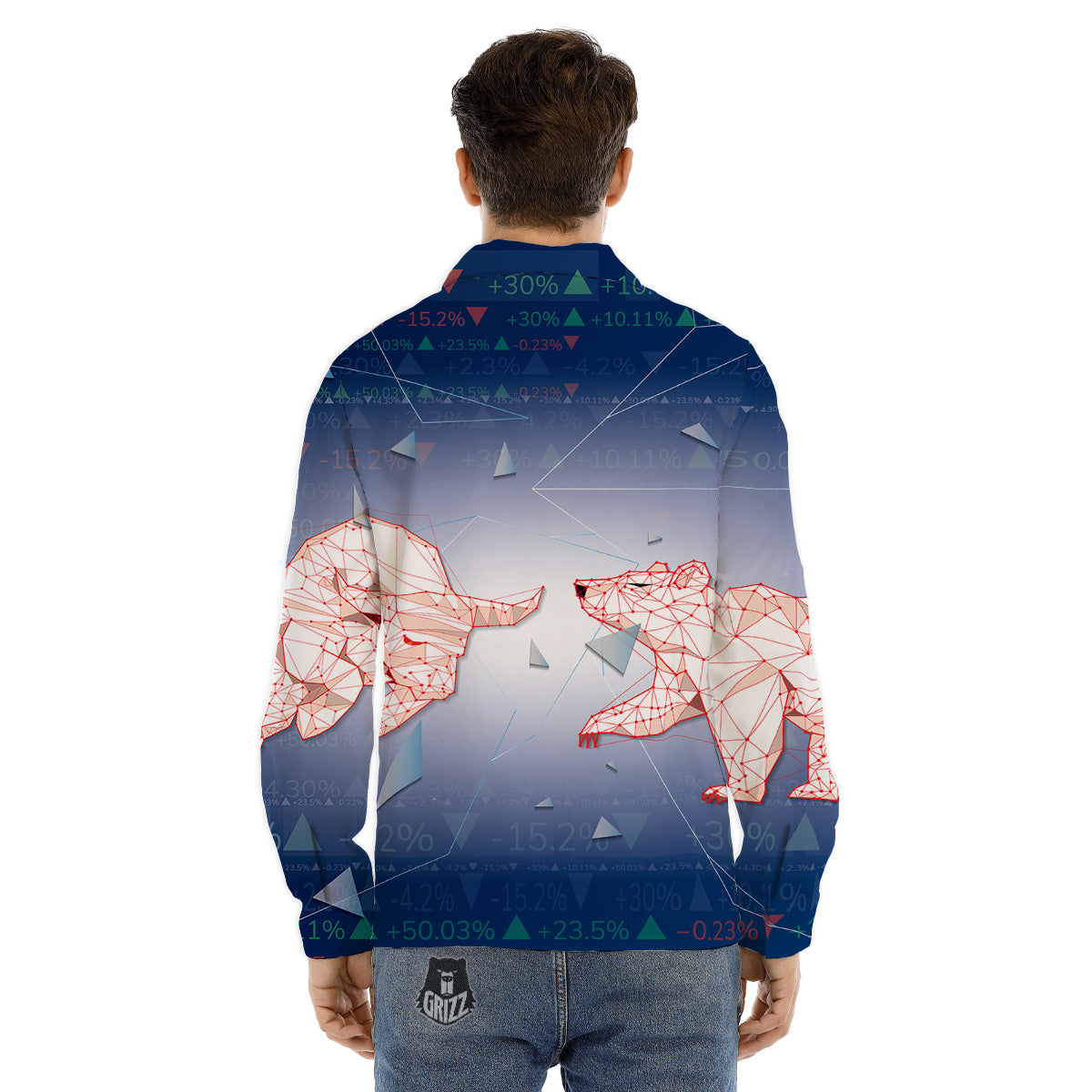Spiritual Ajna Chakra Print Men's Dress Shirts-grizzshop
