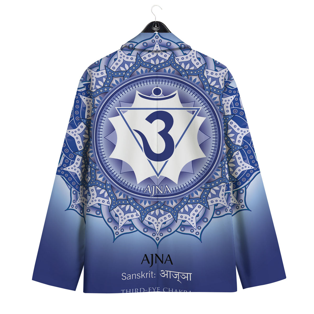 Spiritual Ajna Chakra Print Men's Sport Coat-grizzshop