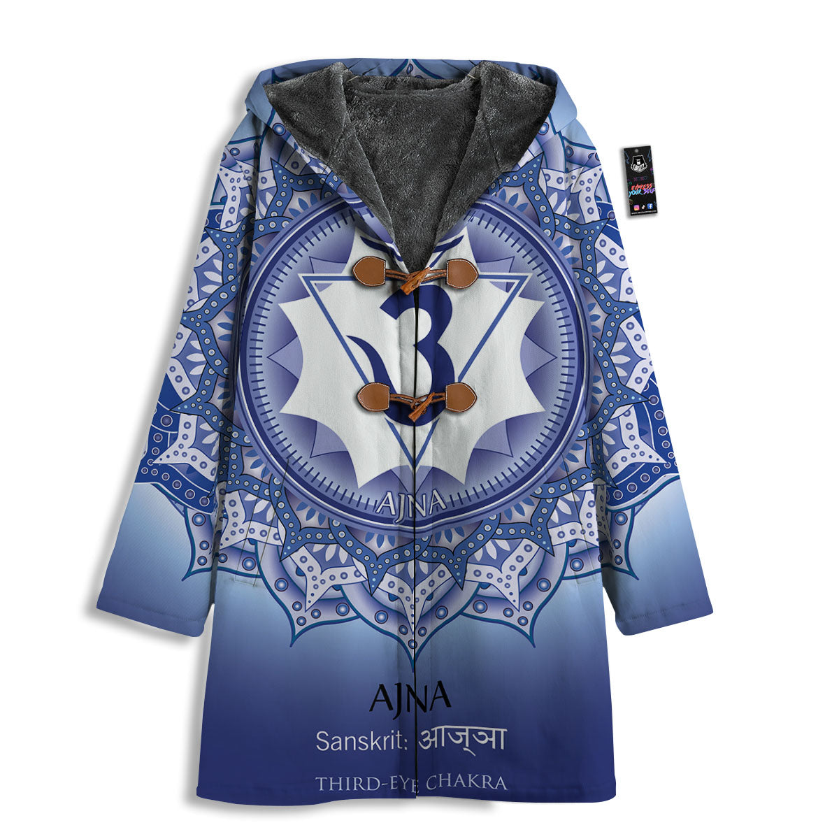 Spiritual Ajna Chakra Print Men's Windbreaker Jacket-grizzshop