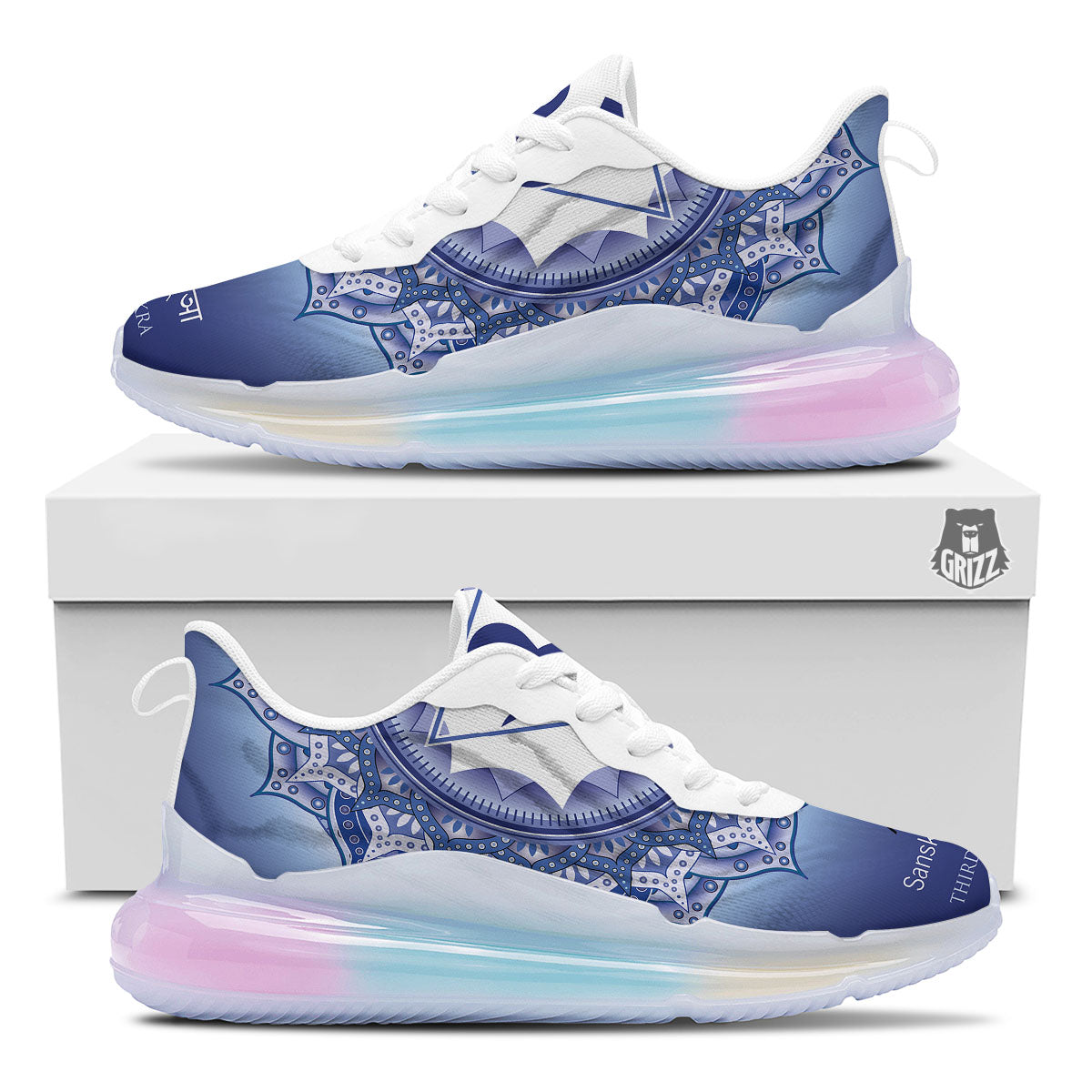 Spiritual Ajna Chakra Print Running Sneakers-grizzshop