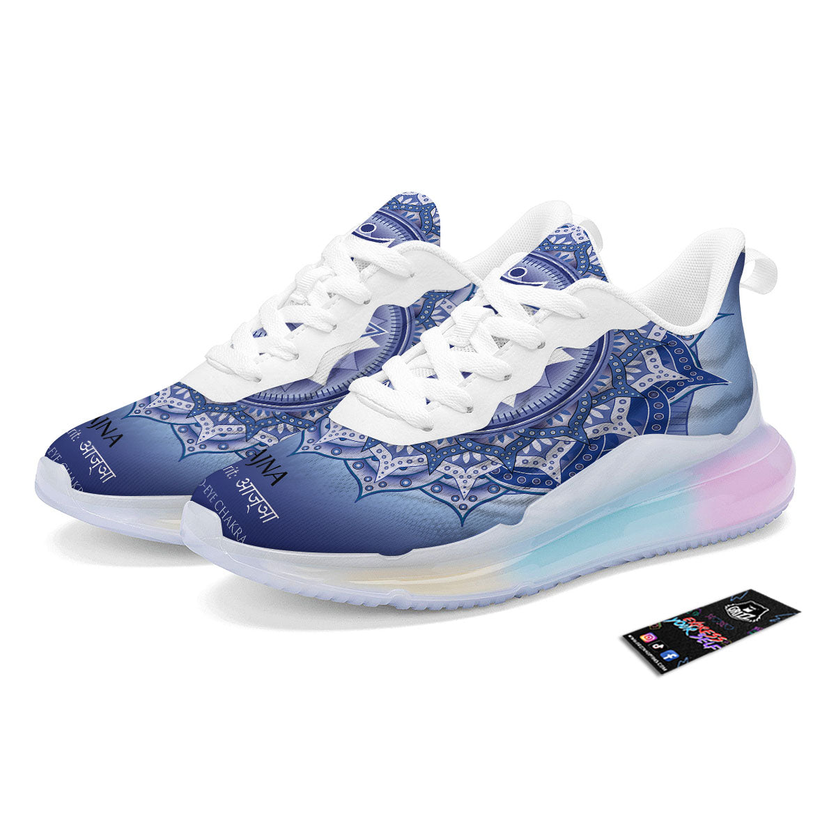 Spiritual Ajna Chakra Print Running Sneakers-grizzshop