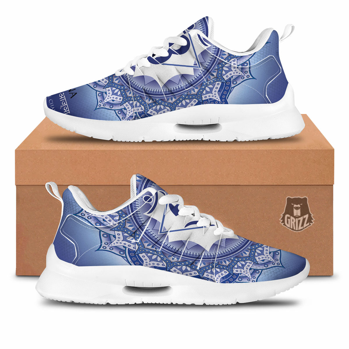 Spiritual Ajna Chakra Print Tennis Shoes-grizzshop