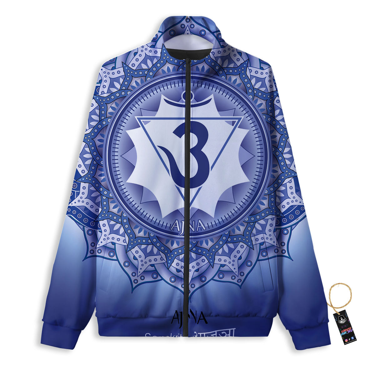 Spiritual Ajna Chakra Print Track Jacket-grizzshop