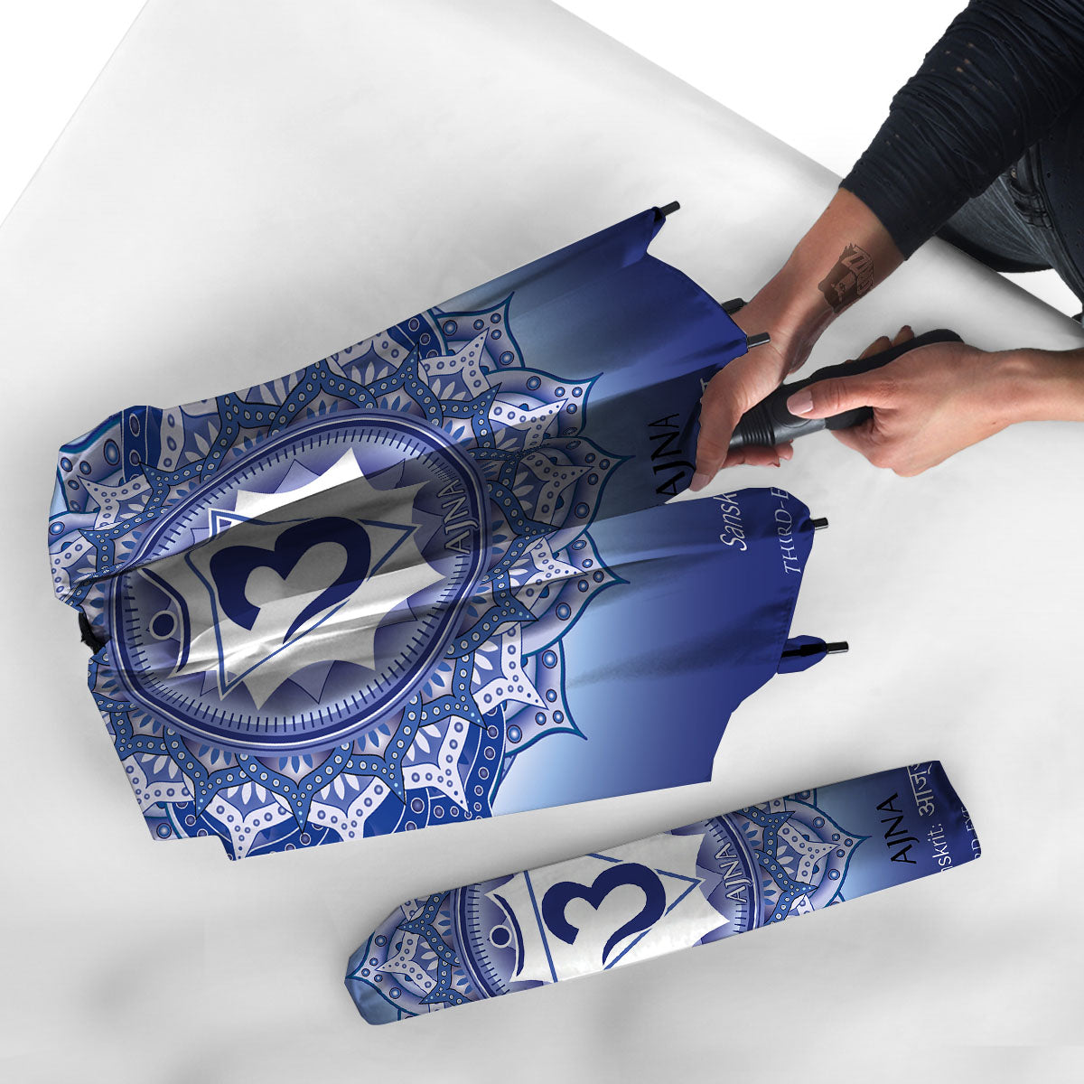 Spiritual Ajna Chakra Print Umbrella-grizzshop