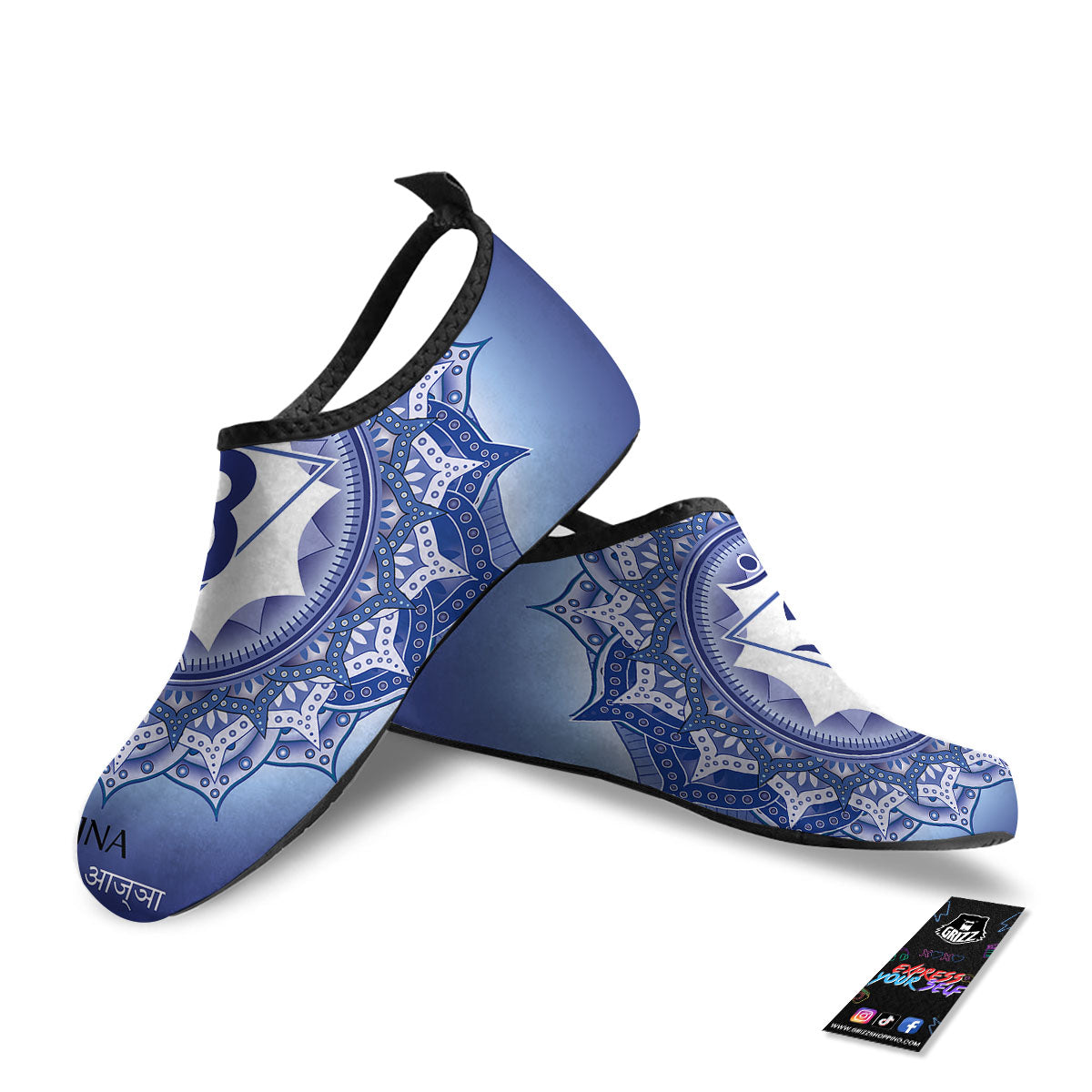 Spiritual Ajna Chakra Print Water Shoes-grizzshop